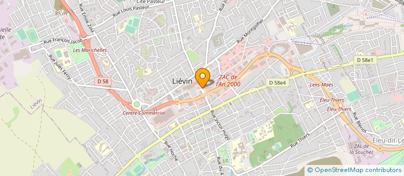 localisation de l'entreprise MONSIEUR JEAN-LUC LAURENT  LIEVIN