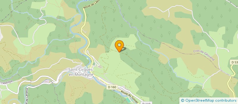 localisation de l'entreprise MONSIEUR JEAN LUC LAURENT  SAINT-CIRGUES-EN-MONTAGNE