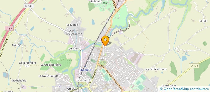 localisation de l'entreprise MONSIEUR JEAN LUC LAVALADE  CHEMILLE-EN-ANJOU