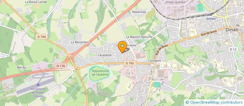 localisation de l'entreprise MONSIEUR JEAN LUC LE BARTZ  QUEVERT