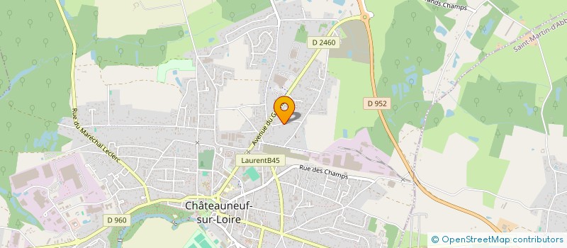 localisation de l'entreprise MONSIEUR JEAN-LUC LE BRESTEC à CHATEAUNEUF-SUR-LOIRE