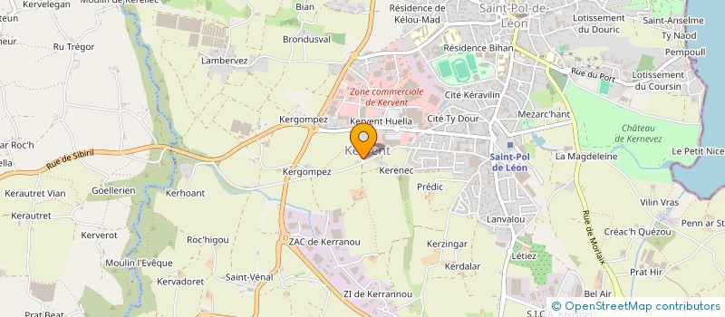 localisation de l'entreprise MONSIEUR JEAN-LUC LE DEROFF à SAINT-POL-DE-LEON