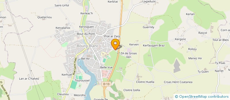 localisation de l'entreprise MONSIEUR JEAN-LUC LE GALL-ROGER  PLOUVIEN