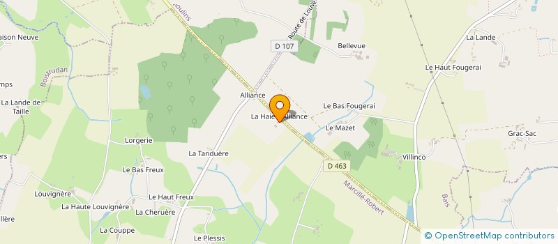 localisation de l'entreprise MONSIEUR JEAN-LUC LEBRUN  MARCILLE-ROBERT