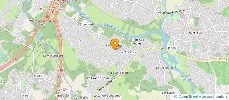 localisation de l'entreprise MONSIEUR JEAN-LUC LECHAT  VERTOU