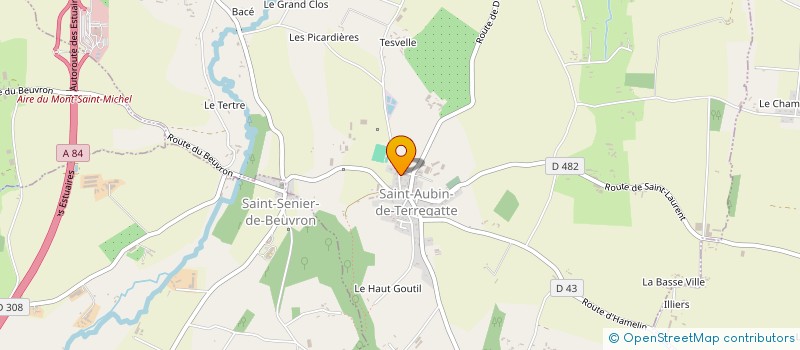 localisation de l'entreprise MONSIEUR JEAN-LUC LECOQ  SAINT-AUBIN-DE-TERREGATTE