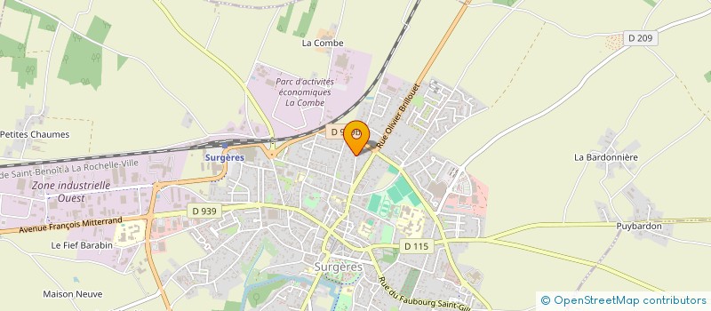 localisation de l'entreprise MONSIEUR JEAN-LUC LECOUTRE  SURGERES