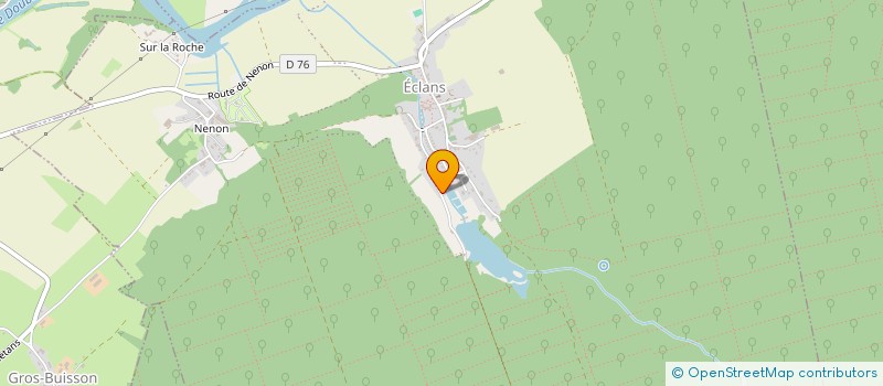 localisation de l'entreprise MONSIEUR JEAN LUC LEFEBVRE  ECLANS-NENON
