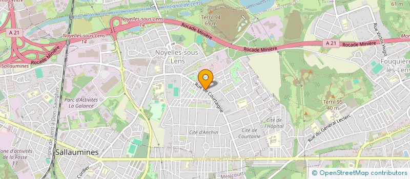 localisation de l'entreprise MONSIEUR JEAN-LUC LEFEBVRE  NOYELLES-SOUS-LENS