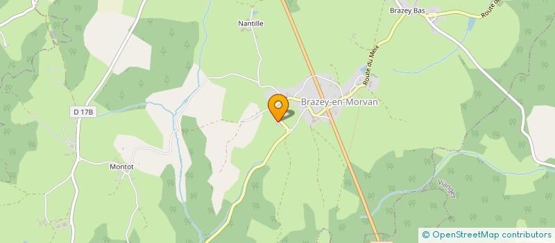 localisation de l'entreprise MONSIEUR JEAN-LUC LEGAGNEUR  BRAZEY-EN-MORVAN