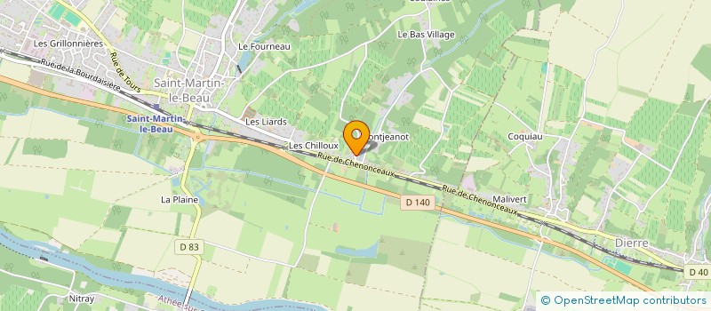 localisation de l'entreprise MONSIEUR JEAN-LUC LEMEUNIER  SAINT-MARTIN-LE-BEAU