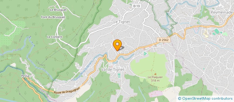 localisation de l'entreprise MONSIEUR JEAN LUC LENI à LE TIGNET