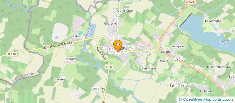 localisation de l'entreprise MONSIEUR JEAN LUC LEQUERTIER  CAZAUBON