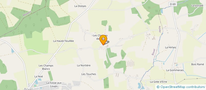 localisation de l'entreprise MONSIEUR JEAN-LUC LERAY  BOVEL