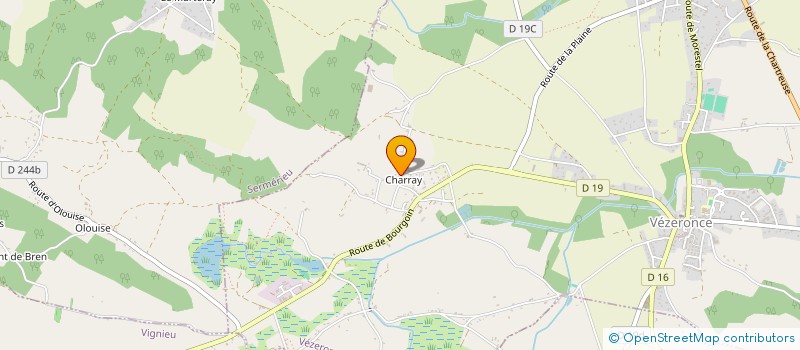 localisation de l'entreprise MONSIEUR JEAN-LUC LESFARGUES  VEZERONCE-CURTIN