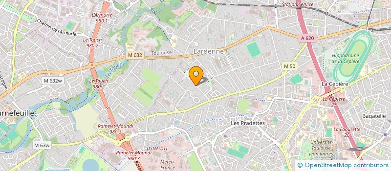 localisation de l'entreprise MONSIEUR JEAN LUC LEVRIER  TOULOUSE