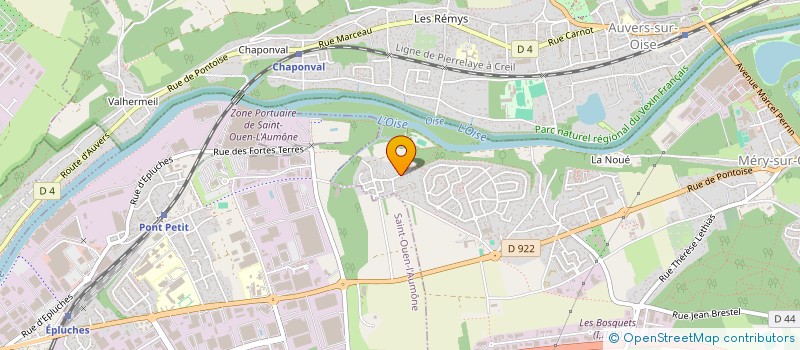 localisation de l'entreprise MONSIEUR JEAN-LUC LEWIS  MERY-SUR-OISE