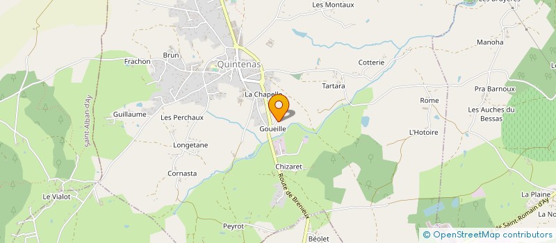 localisation de l'entreprise MONSIEUR JEAN-LUC LHERISSE à QUINTENAS