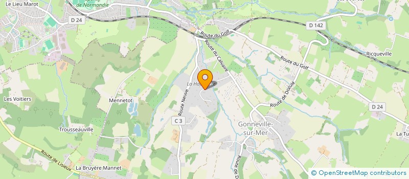 localisation de l'entreprise MONSIEUR JEAN LUC LINE  GONNEVILLE-SUR-MER