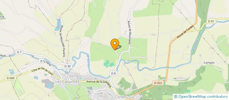 localisation de l'entreprise MONSIEUR JEAN-LUC LONGATTE  CORDES-SUR-CIEL