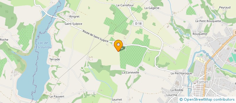 localisation de l'entreprise MONSIEUR JEAN-LUC LOUREC  FONROQUE