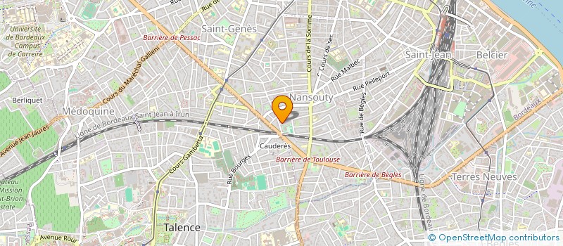 localisation de l'entreprise MONSIEUR JEAN-LUC LOUSTALOT  BORDEAUX