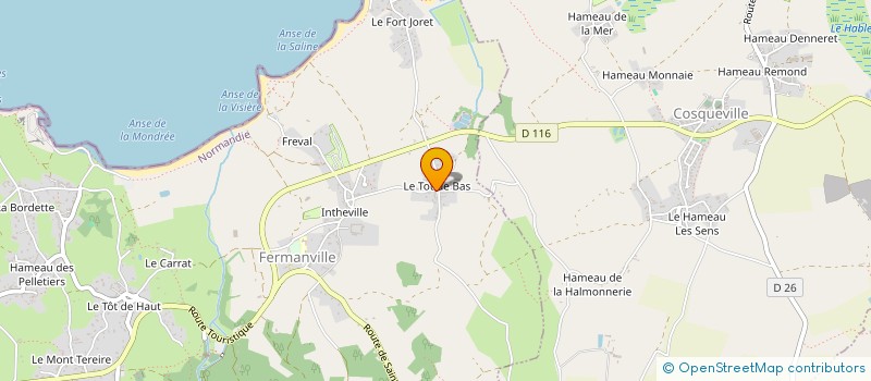 localisation de l'entreprise MONSIEUR JEAN-LUC MADELAINE  FERMANVILLE