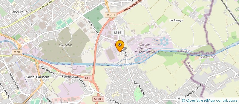 localisation de l'entreprise MONSIEUR JEAN-LUC MAES  WATTRELOS