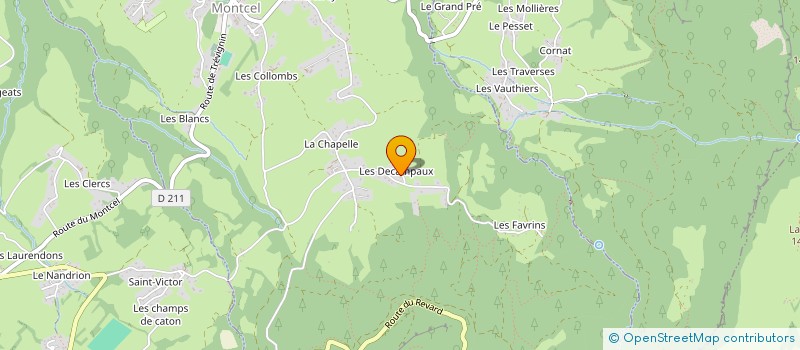 localisation de l'entreprise MONSIEUR JEAN-LUC MAILLAND  MONTCEL