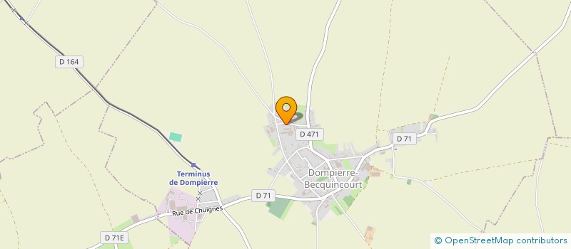 localisation de l'entreprise MONSIEUR JEAN-LUC MAILLARD  DOMPIERRE-BECQUINCOURT