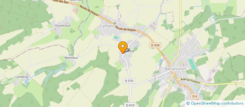 localisation de l'entreprise MONSIEUR JEAN LUC MALEZIEUX  CAMELIN