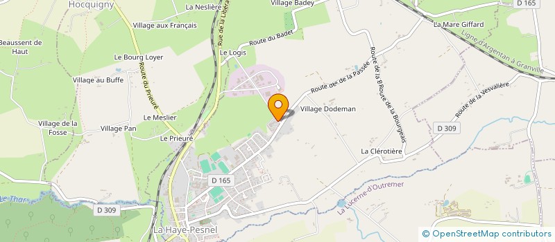 localisation de l'entreprise MONSIEUR JEAN-LUC MANCEL  LA HAYE-PESNEL