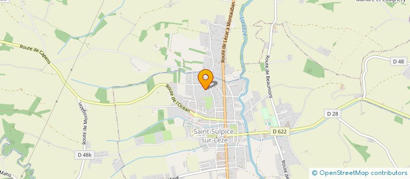 localisation de l'entreprise MONSIEUR JEAN-LUC MANENTE  SAINT-SULPICE-SUR-LEZE