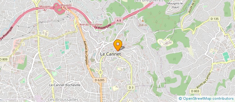 localisation de l'entreprise MONSIEUR JEAN-LUC MANESSE à LE CANNET