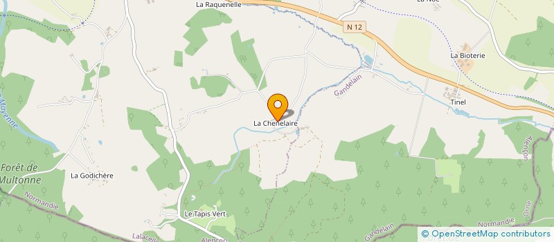 localisation de l'entreprise MONSIEUR JEAN-LUC MANOURY à LALACELLE
