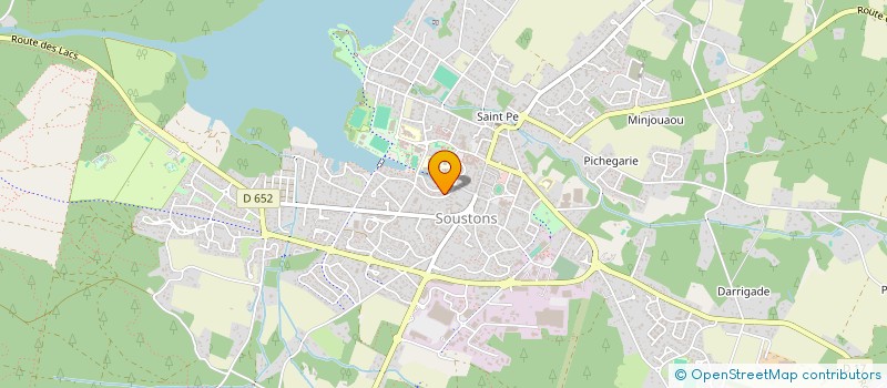 localisation de l'entreprise MONSIEUR JEAN-LUC MANTEAU  SOUSTONS