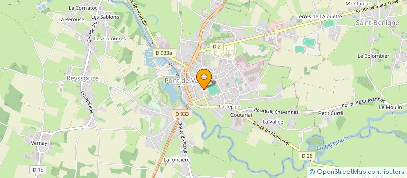 localisation de l'entreprise MONSIEUR JEAN-LUC MANTIN  PONT-DE-VAUX