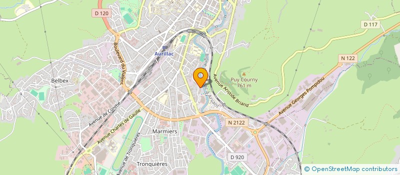 localisation de l'entreprise MONSIEUR JEAN LUC MARCASTEL à AURILLAC