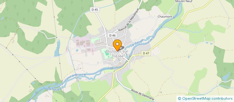 localisation de l'entreprise MONSIEUR JEAN-LUC MAROIS à OUZOUER-SUR-TREZEE