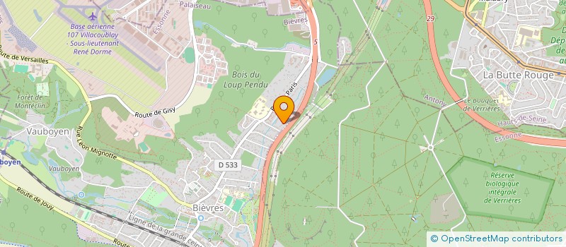 localisation de l'entreprise MONSIEUR JEAN-LUC MARTIN  BIEVRES