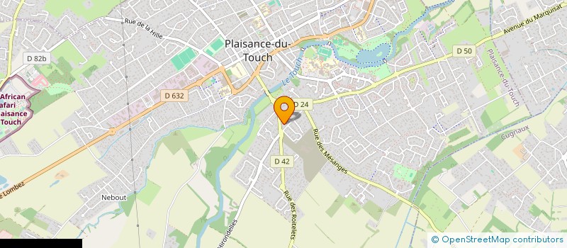 localisation de l'entreprise MONSIEUR JEAN LUC MASSA  PLAISANCE-DU-TOUCH