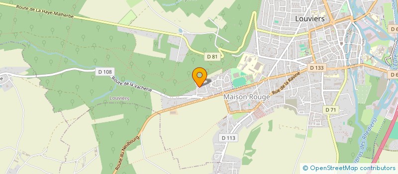 localisation de l'entreprise MONSIEUR JEAN-LUC MATERNE  LOUVIERS