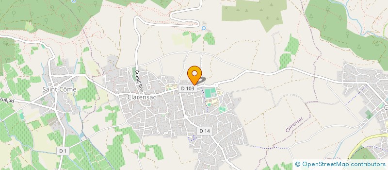 localisation de l'entreprise MONSIEUR JEAN-LUC MAUDUIT  CLARENSAC