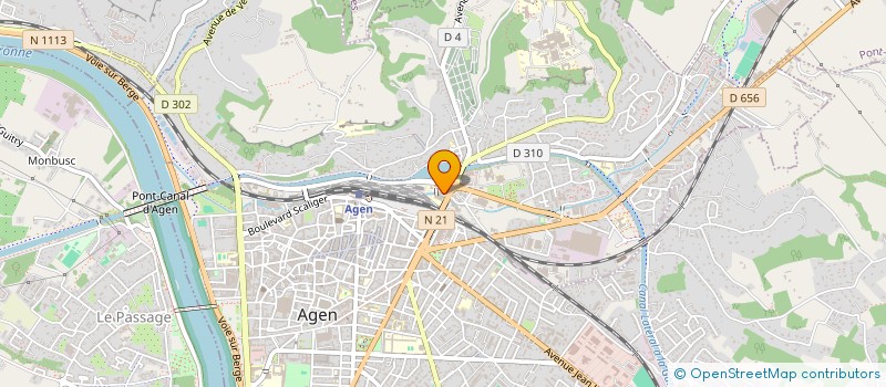 localisation de l'entreprise MONSIEUR JEAN LUC MEDINA  AGEN