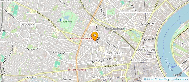 localisation de l'entreprise MONSIEUR JEAN LUC MERCADIE  BORDEAUX