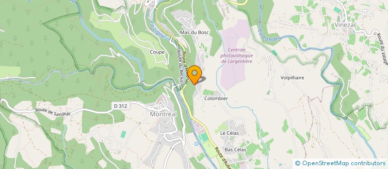 localisation de l'entreprise MONSIEUR JEAN-LUC MEYSSONNIER à LARGENTIERE