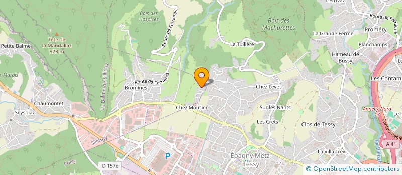 localisation de l'entreprise MONSIEUR JEAN-LUC MIDALY  EPAGNY METZ-TESSY