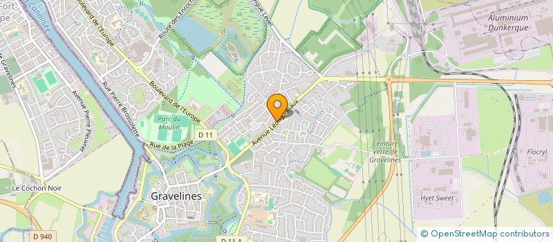 localisation de l'entreprise MONSIEUR JEAN-LUC MILLOIS  GRAVELINES