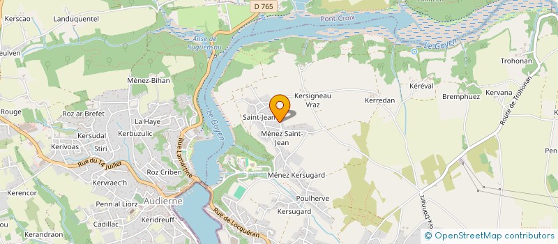 localisation de l'entreprise MONSIEUR JEAN LUC MOAN  PLOUHINEC