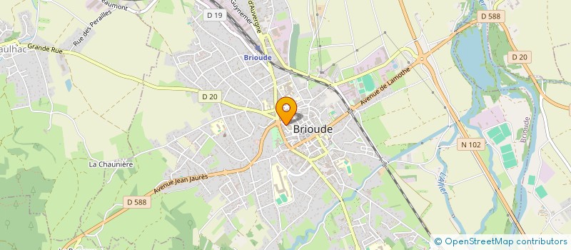 localisation de l'entreprise MONSIEUR JEAN-LUC MOLET  BRIOUDE